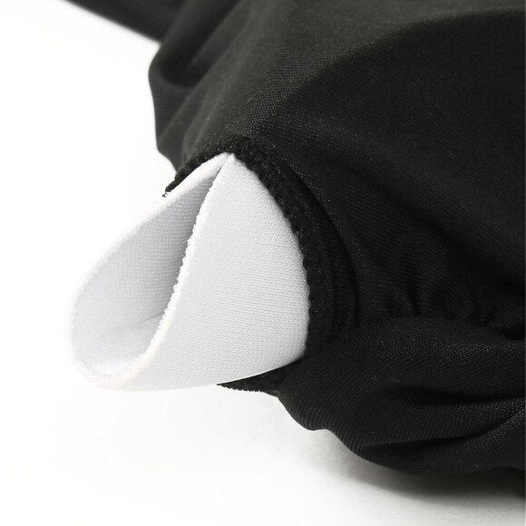 Women Sexy Tummy Control One Piece Swimsuits - Black, Large - Picture 8 of 9